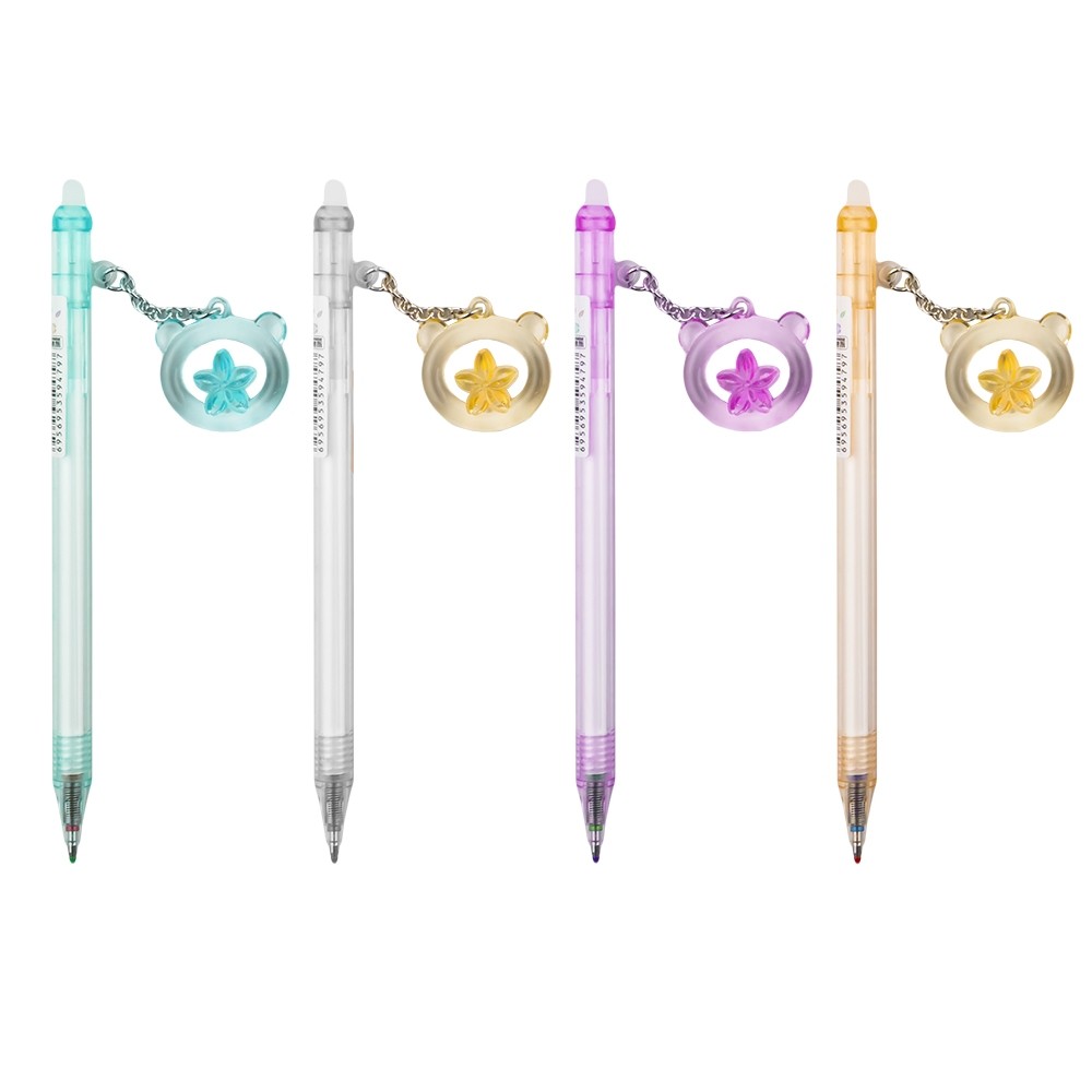 Pix cu cerneala termosensibila, Ursulet, varf rectractabil, lungime mina 11 cm, cerneala albastra - imagine 4